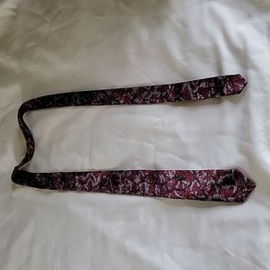 Men's J. Todd Dress Tie, Burgundy,  Black,  Gray with a touch of red